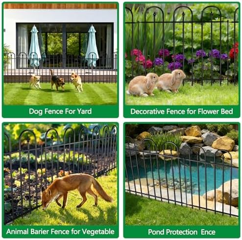 garden fence animal barrier - 10 panels, 24, package contents