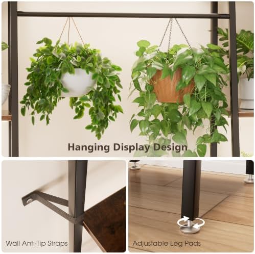 bacekoll plant stand with grow lights 6 tier on a desk or shelf