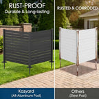 kozyard 50" w x 48" h outdoor privacy, close-up detail