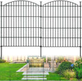 10‑panel no‑dig metal garden fence 32"h x 23.6'l, main product view