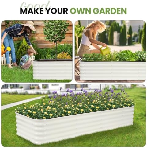 g good gain raised garden beds outdoor, 5-in-1, front angle view
