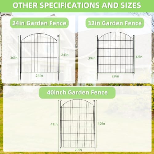 decorative garden fence, 40in (h) x 24ft(l) no on a desk or shelf