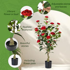 artificial camellia tree 2 pack, 3ft faux camellia shown in use