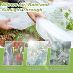 ultra fine garden netting,10'x49' plant netting pest barrier, front angle view