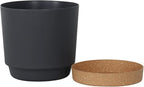 kubvici Plant Pots for Indoor Plants, 2 Pack 12 Inch Pots for Plants, Lightweight Large Planters for Indoor Outdoor, Big Plastic Black Pot Flower Pot with Drainage (12” Black)