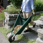 allsop wheeleasy le - foldable garden cart (wheelbarrow) showing dimensions