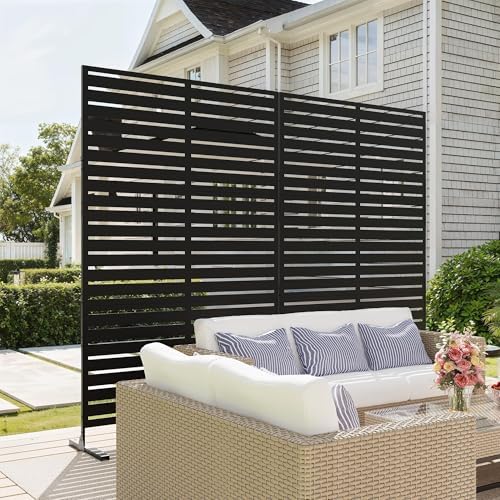 garvee outdoor metal privacy screen, 72*47" decorative garden, package contents