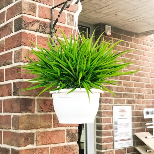 uieke 28 bundles artificial outdoor plants uv resistant, front angle view