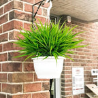 uieke 28 bundles artificial outdoor plants uv resistant, front angle view