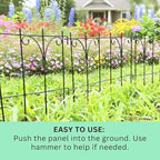 shoplala garden fence animal barrier (10 panels) 12x16.5in, side view