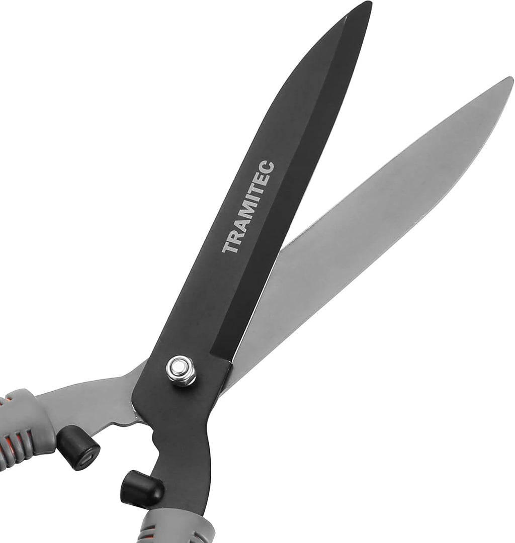 Garden Hedge Shears, Manual hedge Clippers for Shaping Shrubs and Trimming Bushes. Hedge Clippers & Shears made with Durable Carbon Steel Blades, Shock-Absorbing Bumpers and Comfort Grips.