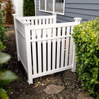 enclo hartford privacy screen, white vinyl diy no, main product view