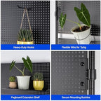 barrina lh600 pegboard indoor greenhouse with grow light on a desk or shelf