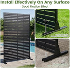 outdoor privacy screen 72" hdpe fence 6 panels on a desk or shelf