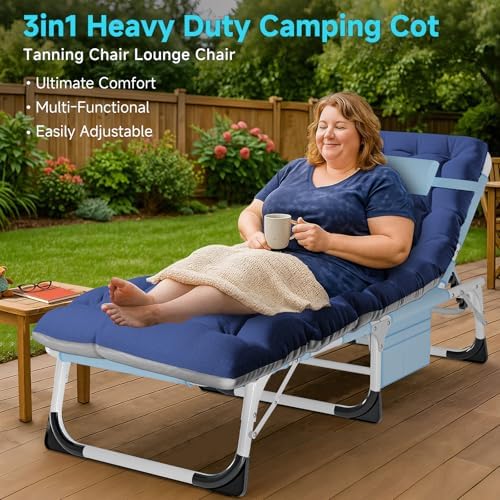 aboron 3-in-1 tanning chair, 5-position with face and, view 9