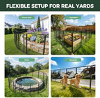 fxw no dig garden fence, outdoor for yard showing dimensions