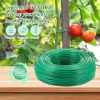zhengmy 500ft/153m garden twist ties wire with cutter on a desk or shelf