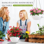 12 inch hanging baskets 2 pc with chains, package contents
