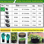 20 gallon thickened plant grow bags large (22x12, view 9