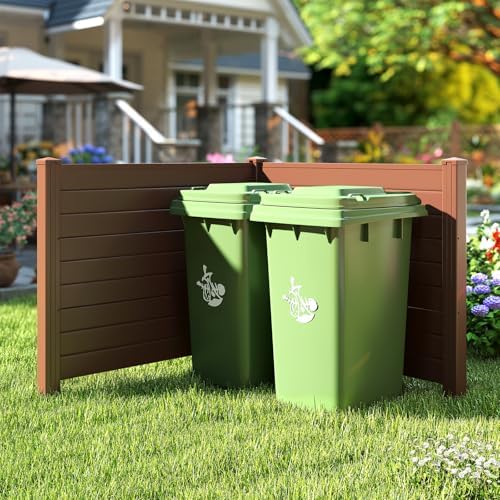 s afstar 2 panels outdoor privacy fence, 48”, front angle view