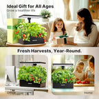 suncoze smart hydroponics growing system, 20 pods, 25, front angle view