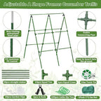cucumber trellis for raised beds, 31 x 47 shown in use