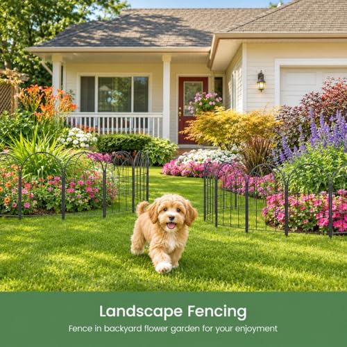 decorative garden fence, 27.2 ft rustproof no dig, package contents