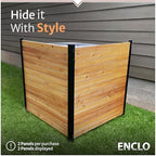 enclo richmond privacy screen, cedar wood, diy no shown in use