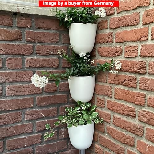 orimerc 4 pack corner wall mounted hanging planter, view 9