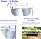 lalagreen modern rail planter (11.8 in, 6 pack), close-up detail