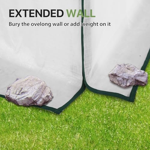 eagle peak woven replacement cover for 8x6 portable, front angle view