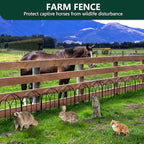 decorative garden fence, 27.3 ft no dig flower, front angle view
