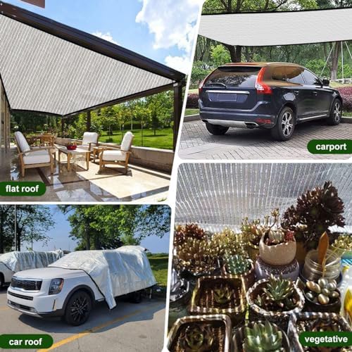 shade cloth-thickened and encrypted 80% aluminum shade cloth showing dimensions