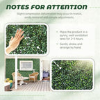 tttm uv-resistant artificial boxwood hedge vine panels: 20"x20", package contents