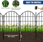 17in x 28ft decorative garden fence, 26 panels, package contents
