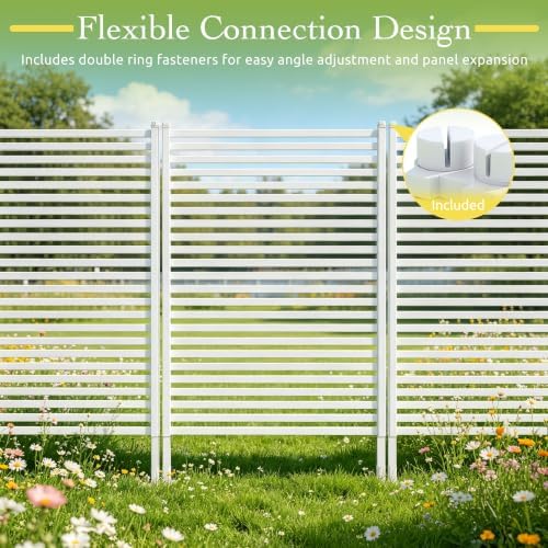 outdoor metal privacy fence screen 35 x 47 on a desk or shelf