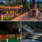 lumina lighting® 2w led deck lights (2 pack) on a desk or shelf