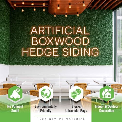 kaszoo 24 pack 20"x20" grass wall panels, package contents