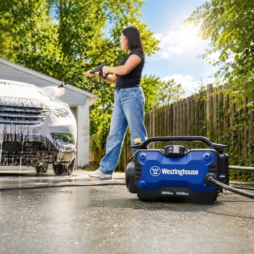westinghouse epx3100s electric pressure washer, 2100 max psi, front angle view