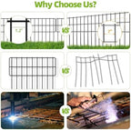 42.5ft(l) x 13in(h) animal barrier fence, 30 panels, close-up detail
