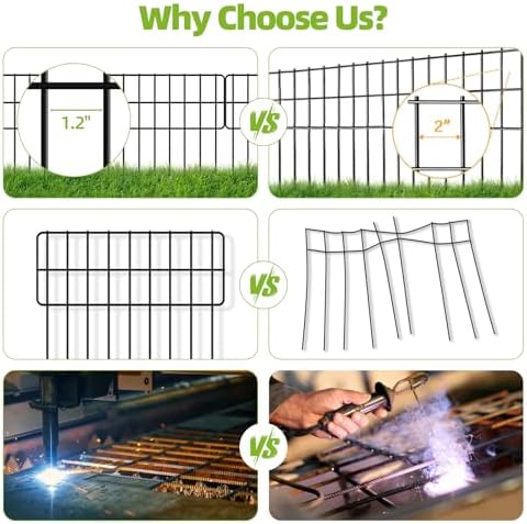 30panels garden fence animal barrier, 13in(h) x 30ft(l), close-up detail