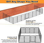 getlay 48 in(h) decorative garden fence with gate,8 on a desk or shelf