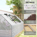 outsunny 8.6 x 3 x 1ft metal planter, package contents