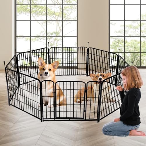 getlay 48 in(h) decorative garden fence with gate,8, main product view