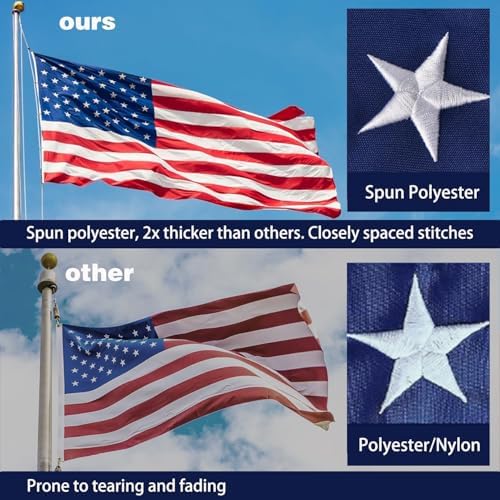 american flag for outside 4x6 ft - tearproof on a desk or shelf