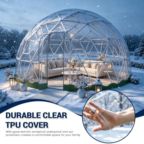 10.5ft garden dome tent, geodesic dome greenhouse with, package contents