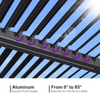 purple leaf 92ks louvered pergola 8' x 10' on a desk or shelf