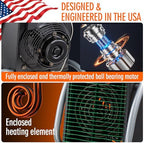 dr. infrared heater dr218-3000w greenhouse garage workshop infrared, package contents