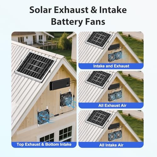 solar fan with battery, 5.5" solar fan for on a desk or shelf