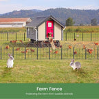decorative garden fence,20ftx15.66 h,rustproof no dig fence, 19, front angle view